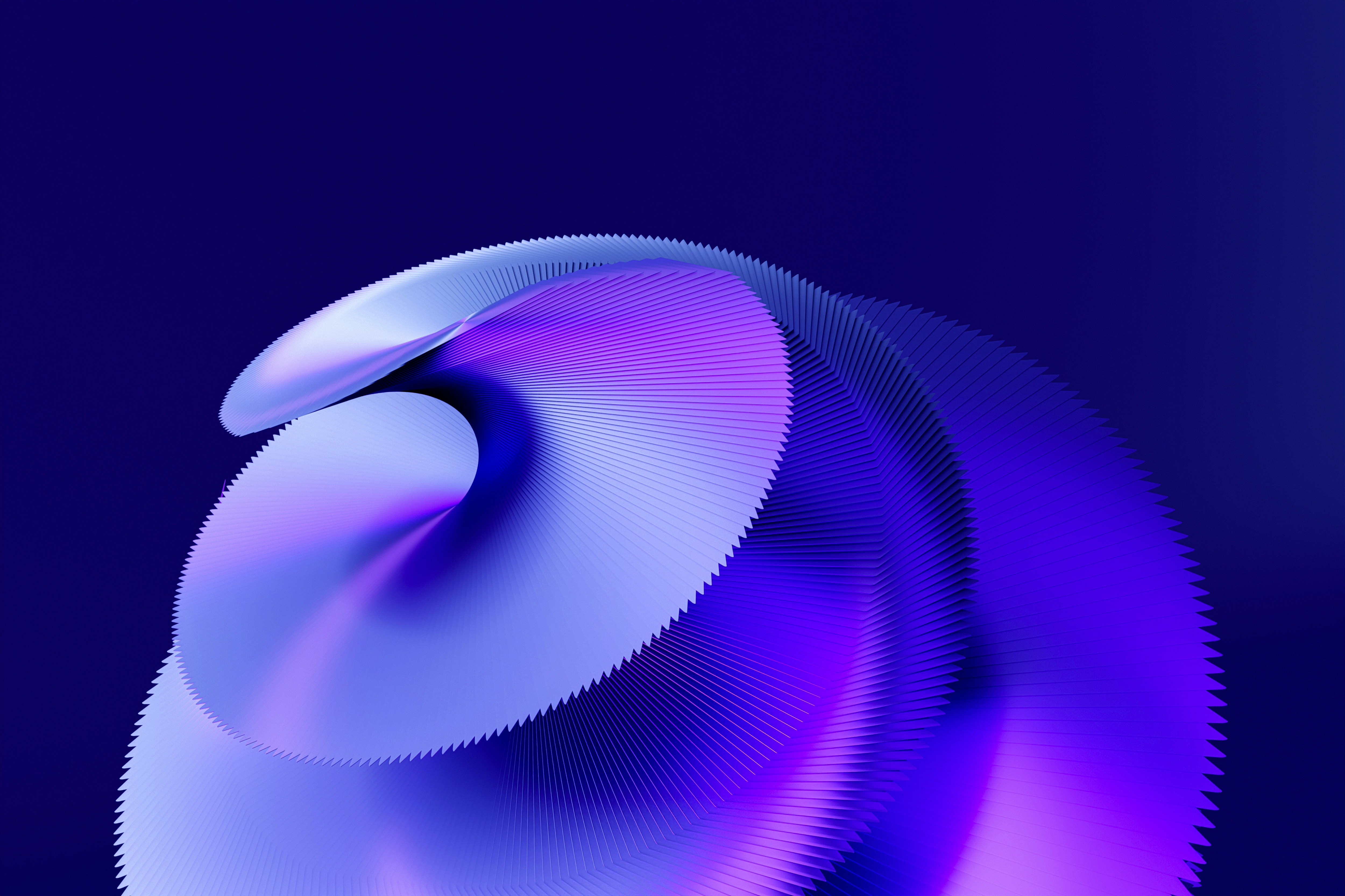 immagine astratta di un flusso circolare blu