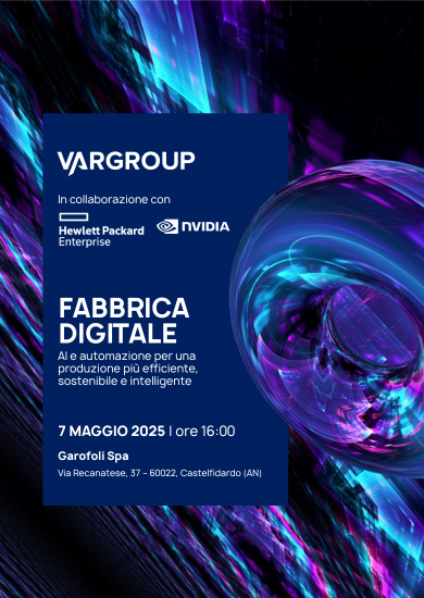 invito Fabbrica digitale con dettagli dell'evento