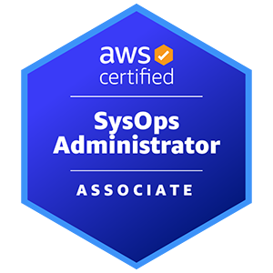 logo certificazione AWS SysOps Amministrator associate