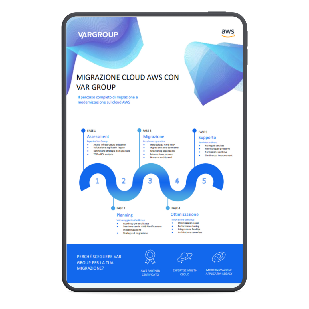 mockup di un tablet con inforgrafica