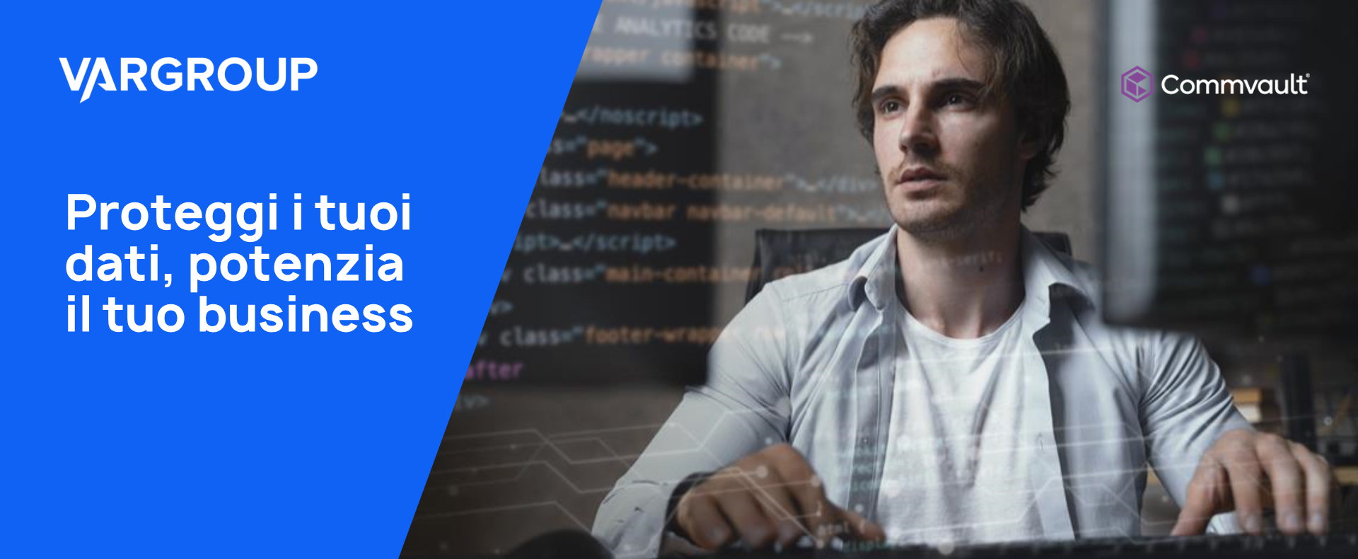 immagine astratta con sfumatura dal blu all'arancione