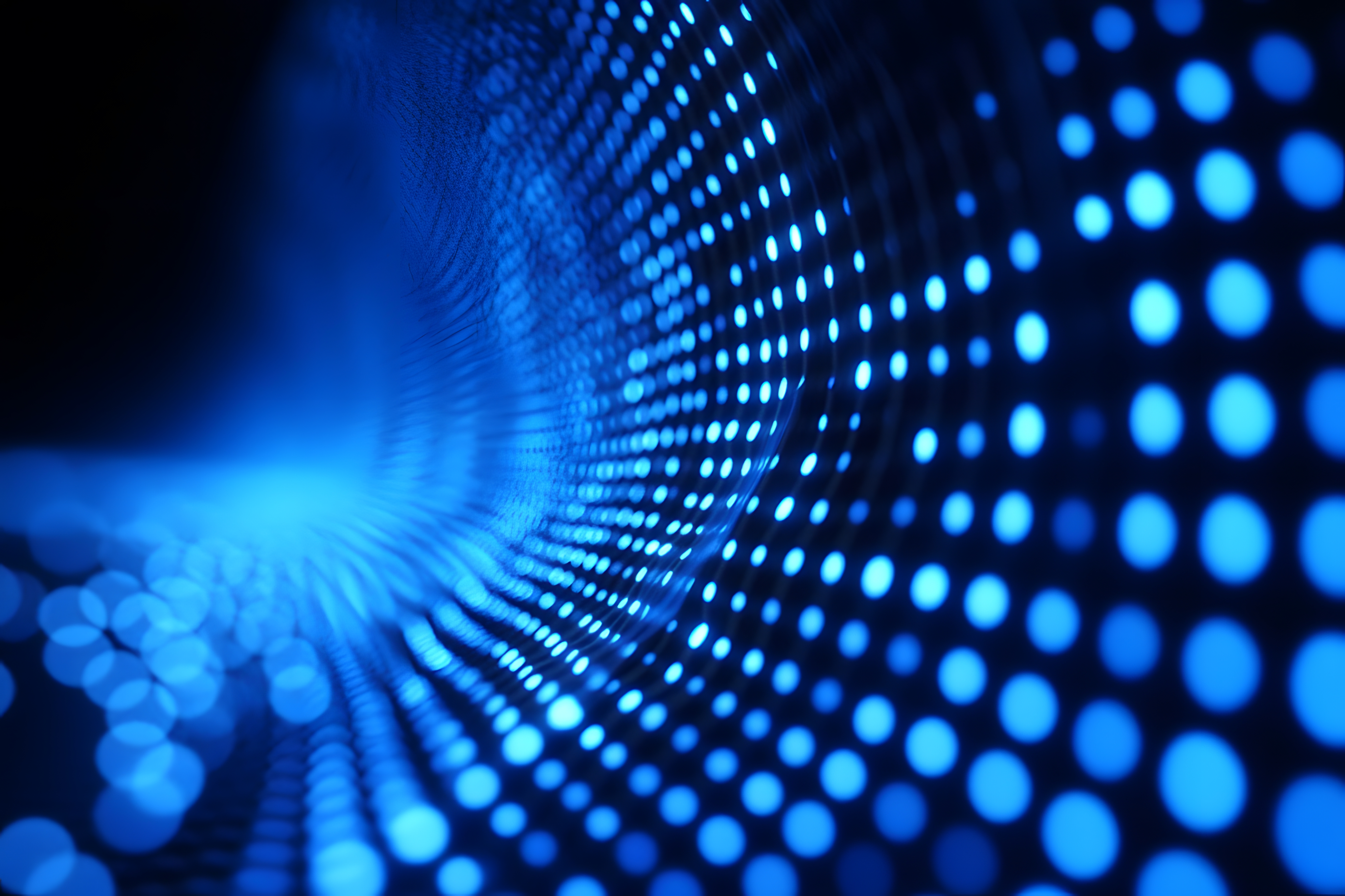 immagine astratta di un flusso dai colori del blu e nero