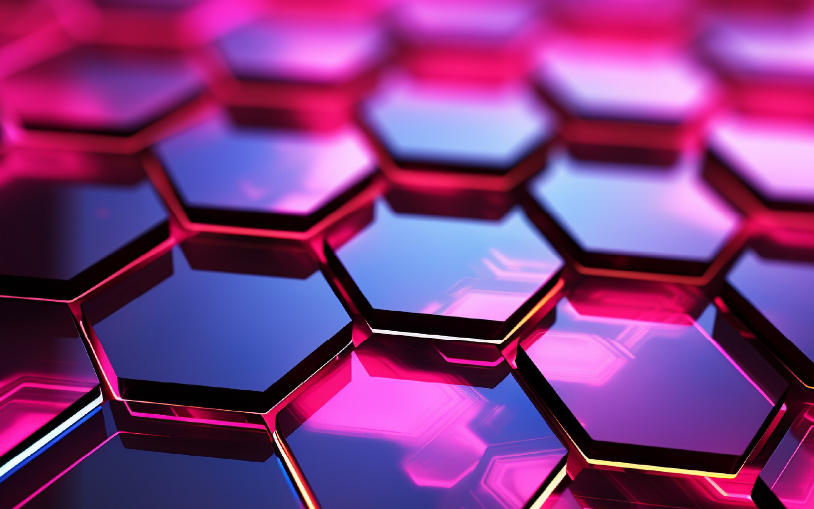 immagine di esagoni tridimensionali colorati