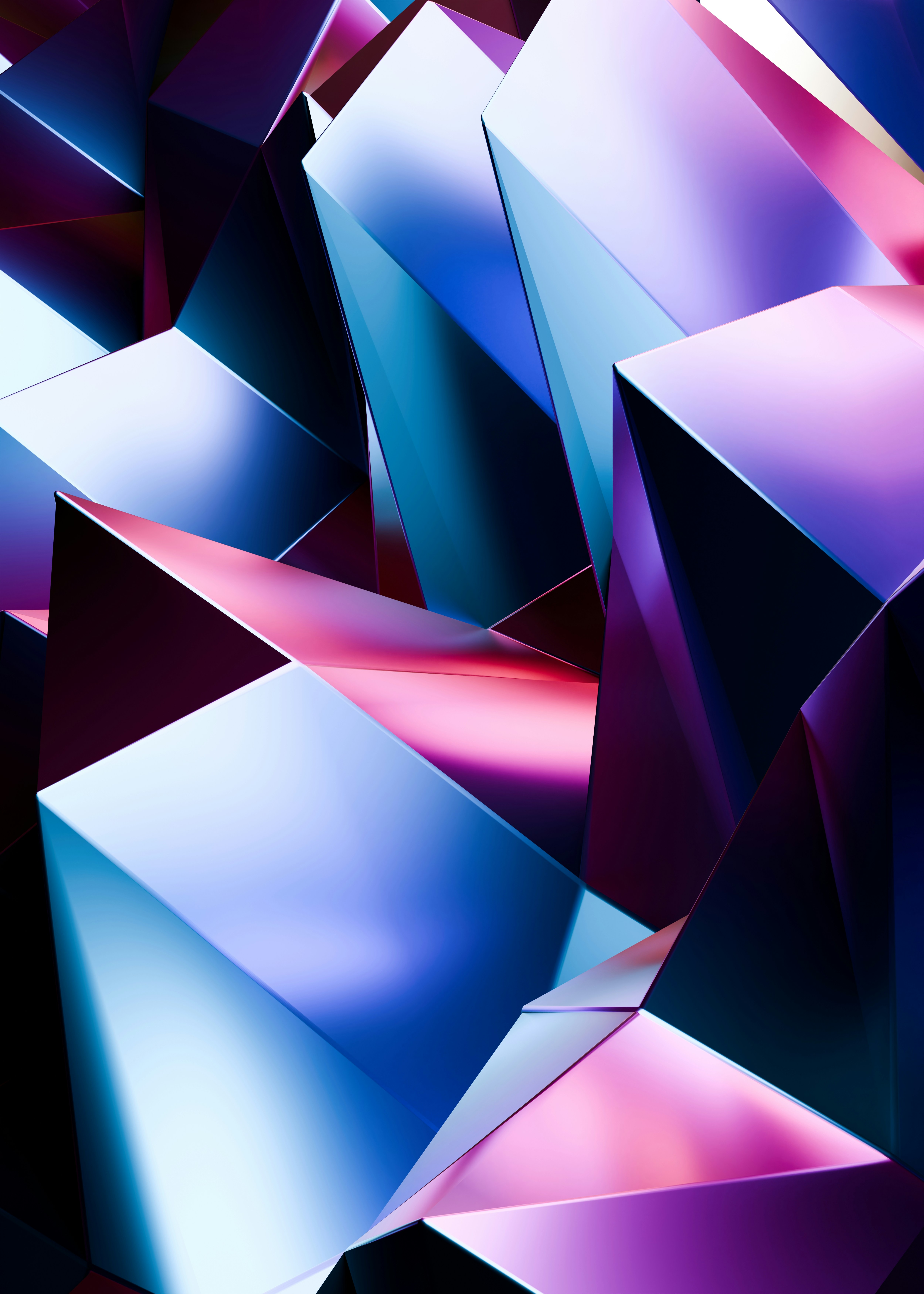 immagine astratta di figure geometriche blu viola e nero