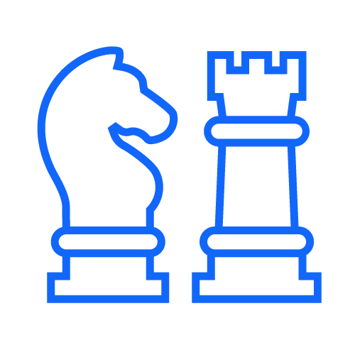 icona blu scacchi