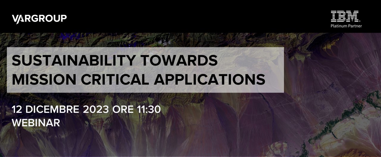 Sustainability towards - Var Group IBM Webinar