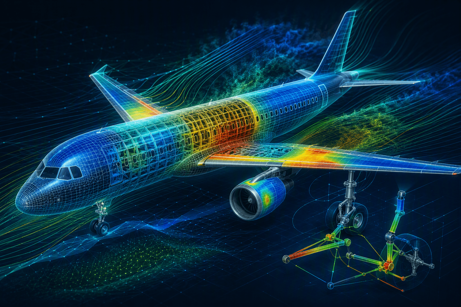 Simulazione fluidodinamica di un aereo