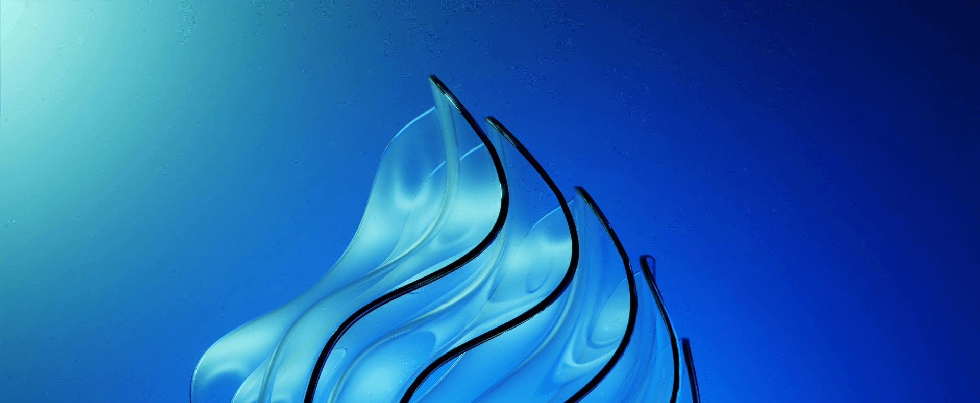 Fiore tecnologico digitale di colore blu