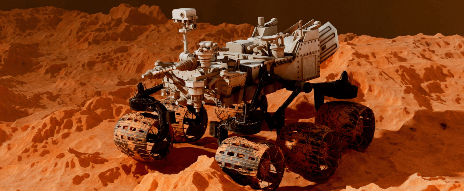 Satellite che esplora un pianeta