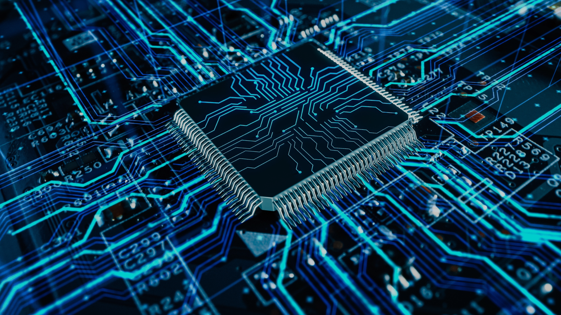 Chip su circuito stampato con connessioni digitali avanzate