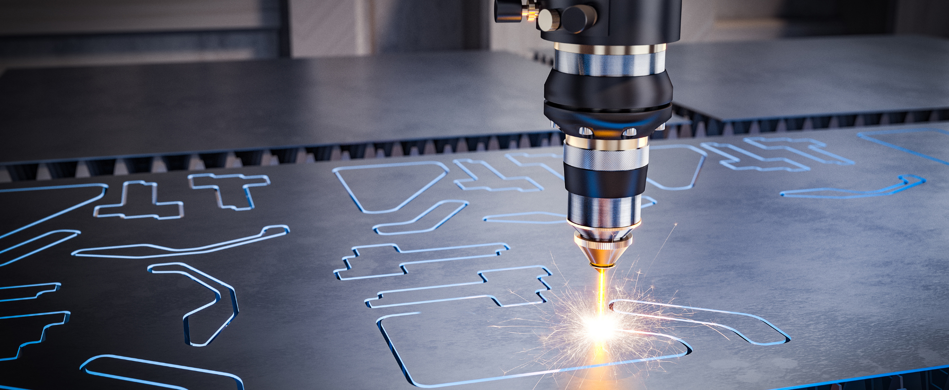 Macchinario industriale per il taglio laser del metallo