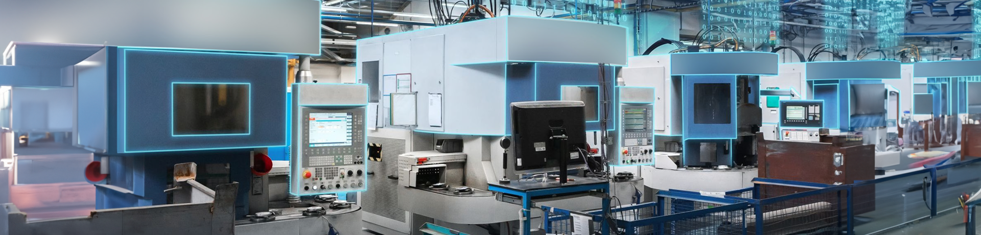 Linea di produzione automatizzata in fabbrica