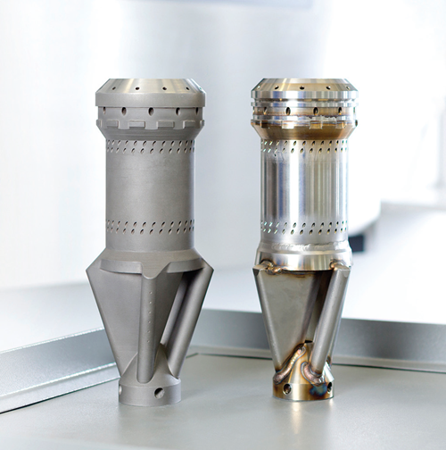 Bruciatore di combustione realizzato tramite l'additive manufacturing