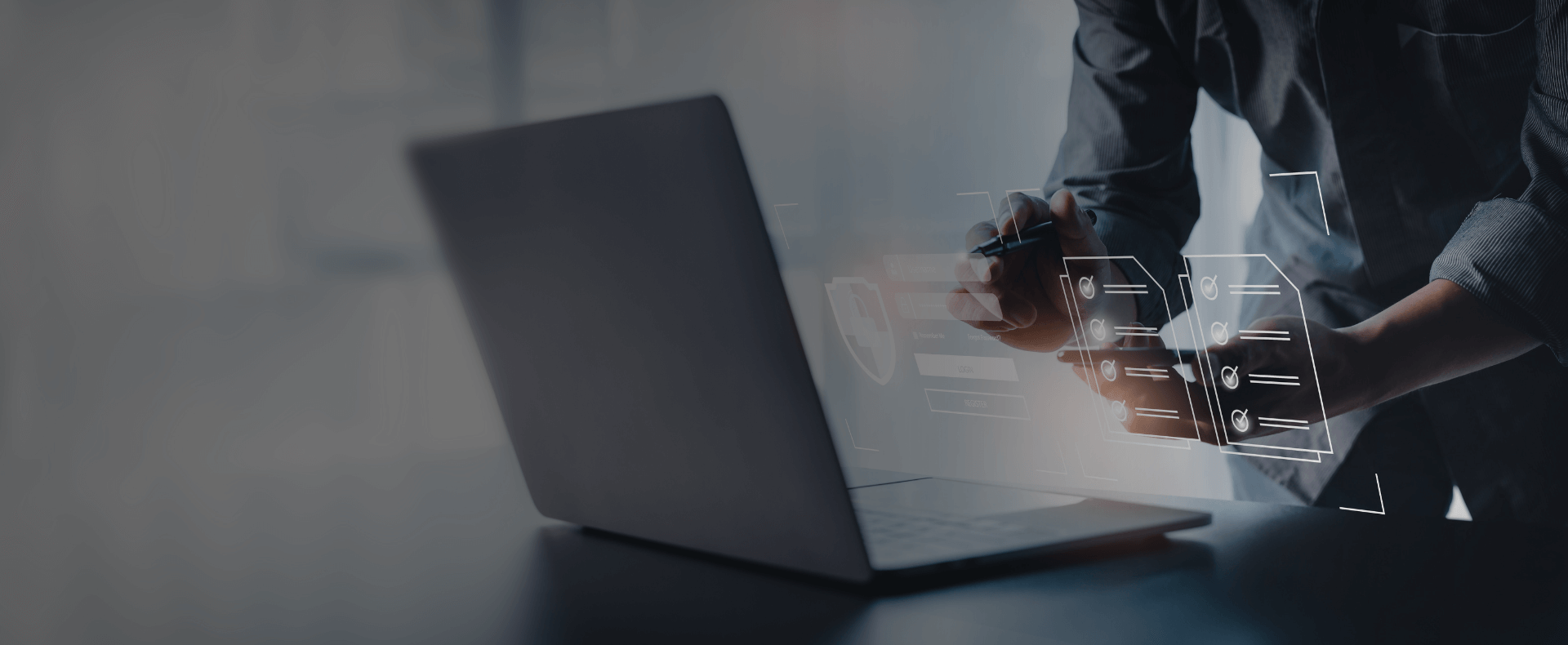 Computer che mostra i servizi