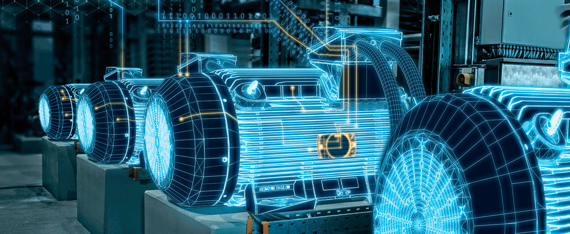 Digital Twin di motori elettrici in un ambiente virtuale