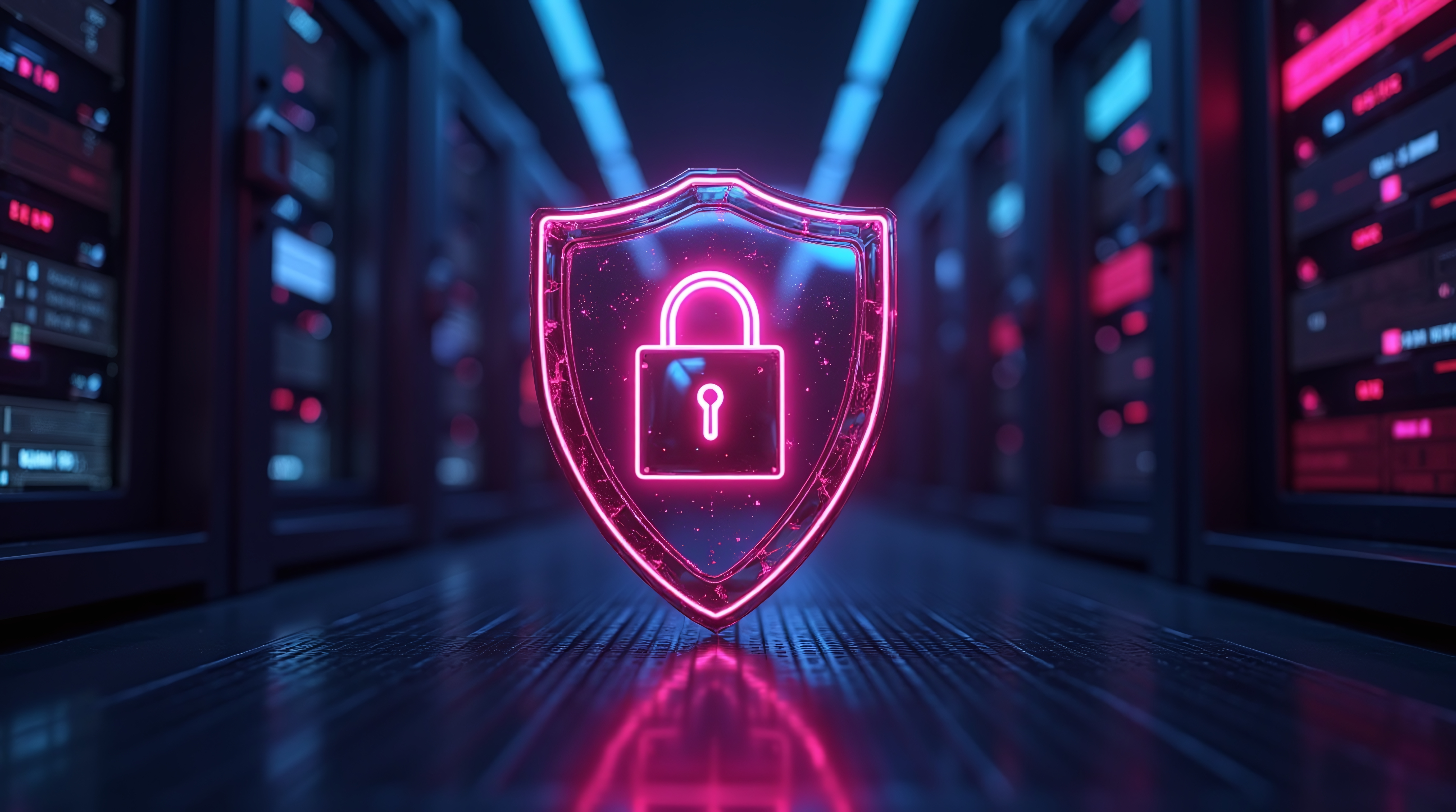 Scudo con un lucchetto che simboleggia la protezione dei sistemi, il lavoro del CSIRT, la risposta agli incidenti e la conformità alla direttiva NIS2.